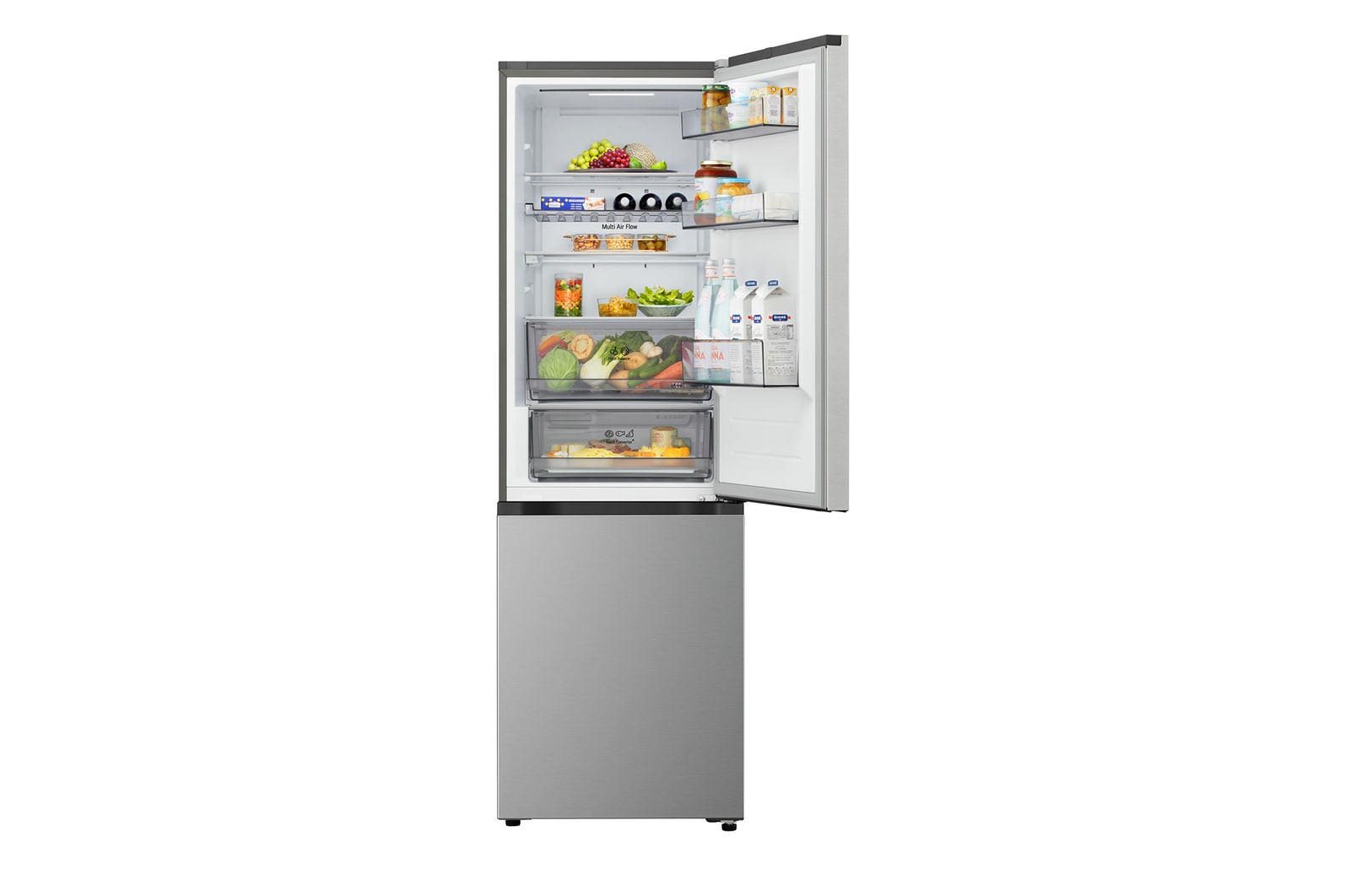 Bovenaanzicht van LG-koelkast met vriesvak (gbbs726cpy)