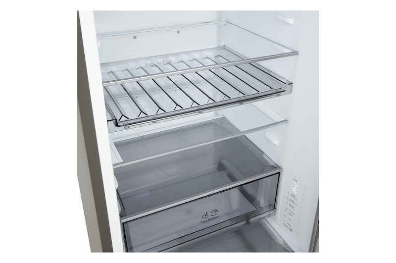 LG 333L Koel-vriescombinatie Zilver | Multi-Air Flow | DoorCooling+™ | LinearCooling™ | LG NL, GBBS312CPY