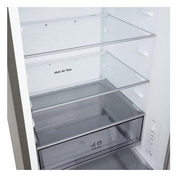 LG 333L Koel-vriescombinatie Zilver | NatureFRESH™ | DoorCooling+™ | Fresh Converter+ | LG NL, GBBSJ1CCPY