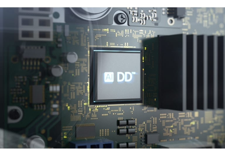 Chip AIDD visualizado no interior da máquina.