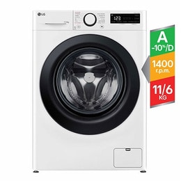 Máquina de Lavar e Secar Roupa LG F4DV7009S1W (6/9 kg - 1400 rpm