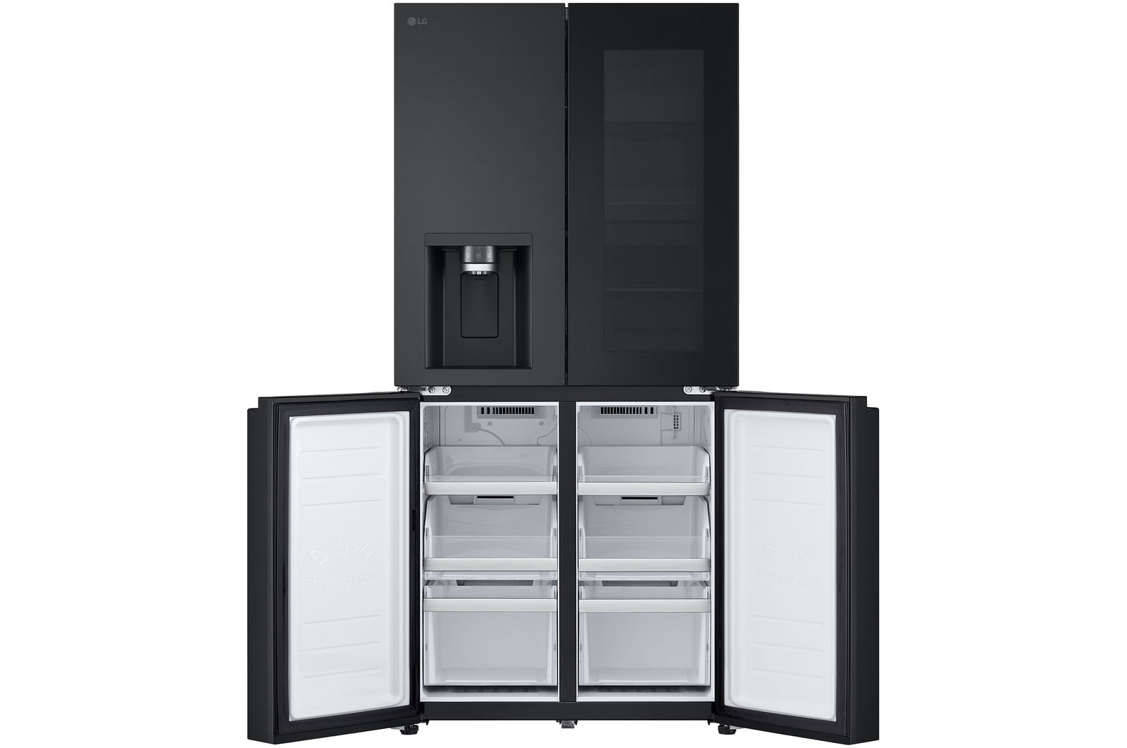 LG Lodówka side by side multidoor LG | 635 L | Klasa E | Ciemny grafit | ThinQ(tm)  | DoorCooling+™| GMG860EPBE, GMG860EPBE