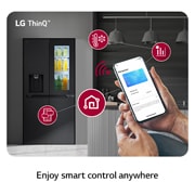 LG Lodówka side by side multidoor LG | 635 L | Klasa E | Ciemny grafit | ThinQ(tm)  | DoorCooling+™| GMG860EPBE, GMG860EPBE