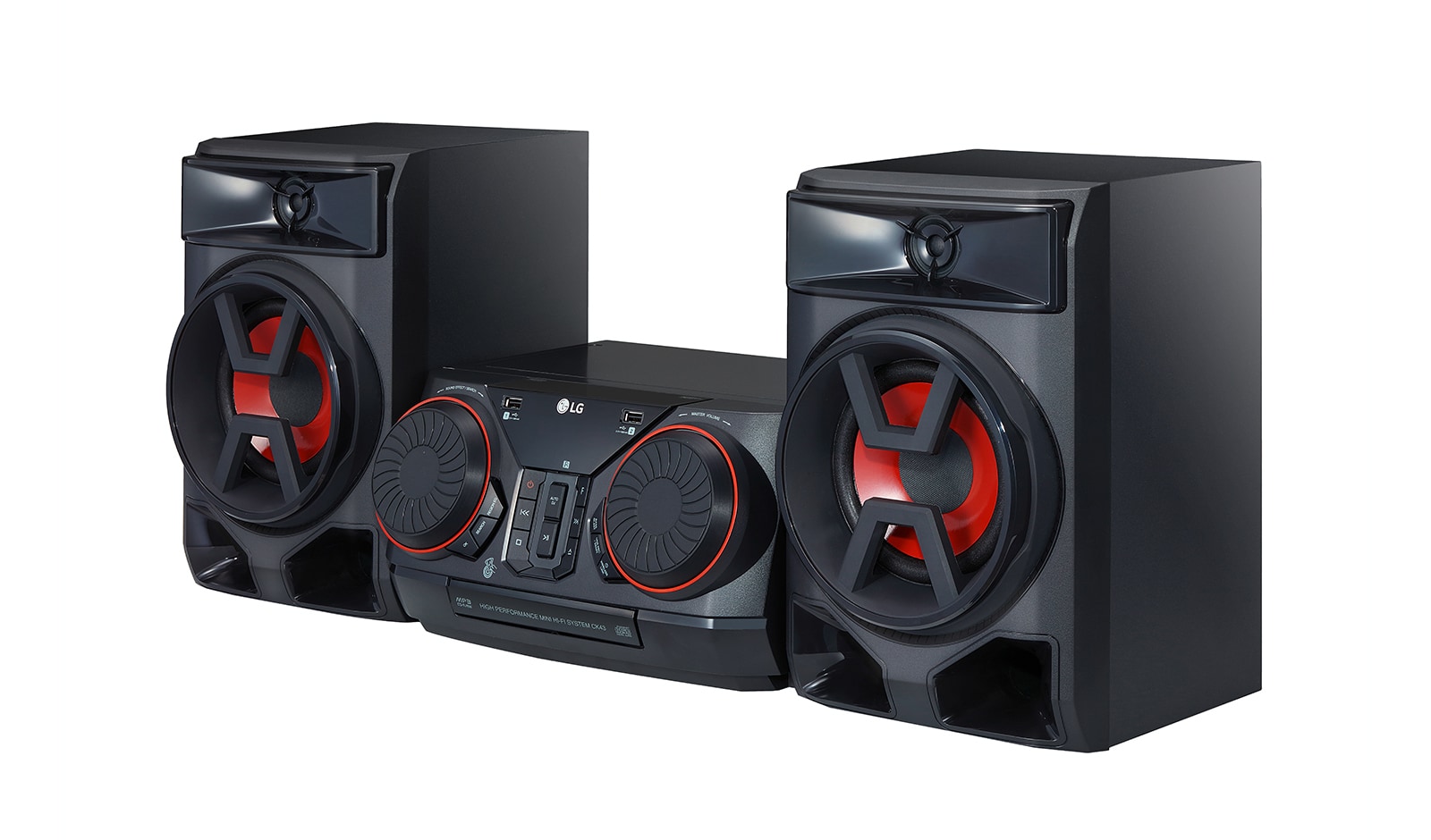 LG Sistema de entrenimento LG XBOOM CK43, 300W, DJ, Sound Sync, Bluetooth, USB, AUX, CD, FM, CK43