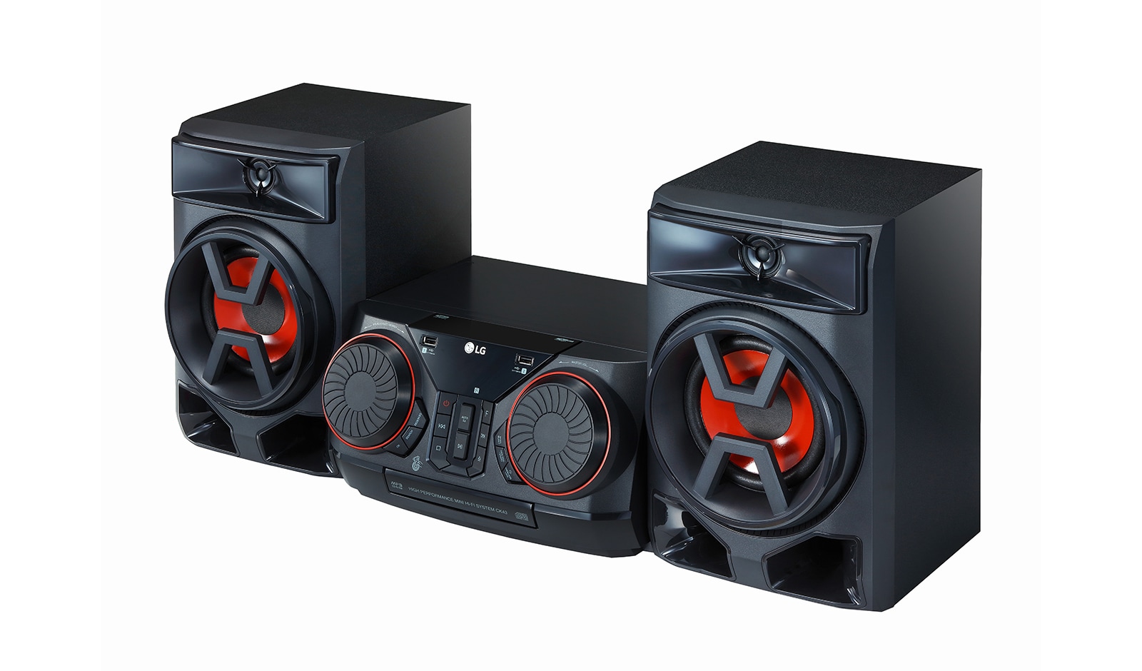 LG Sistema de entrenimento LG XBOOM CK43, 300W, DJ, Sound Sync, Bluetooth, USB, AUX, CD, FM, CK43