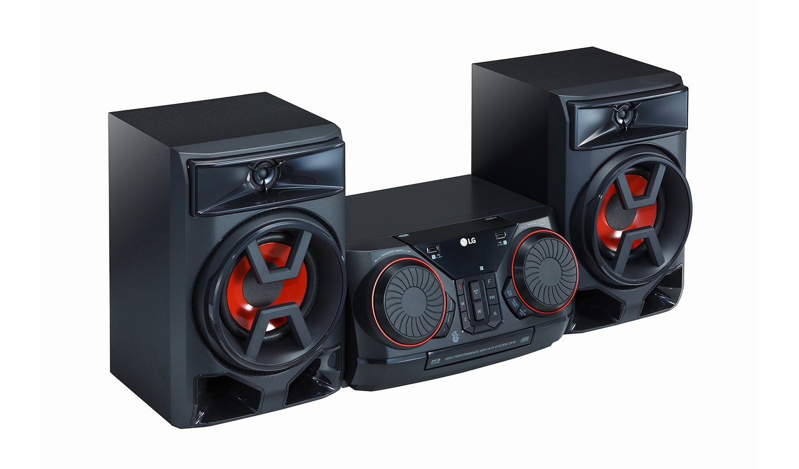 LG Sistema de entrenimento LG XBOOM CK43, 300W, DJ, Sound Sync, Bluetooth, USB, AUX, CD, FM, CK43