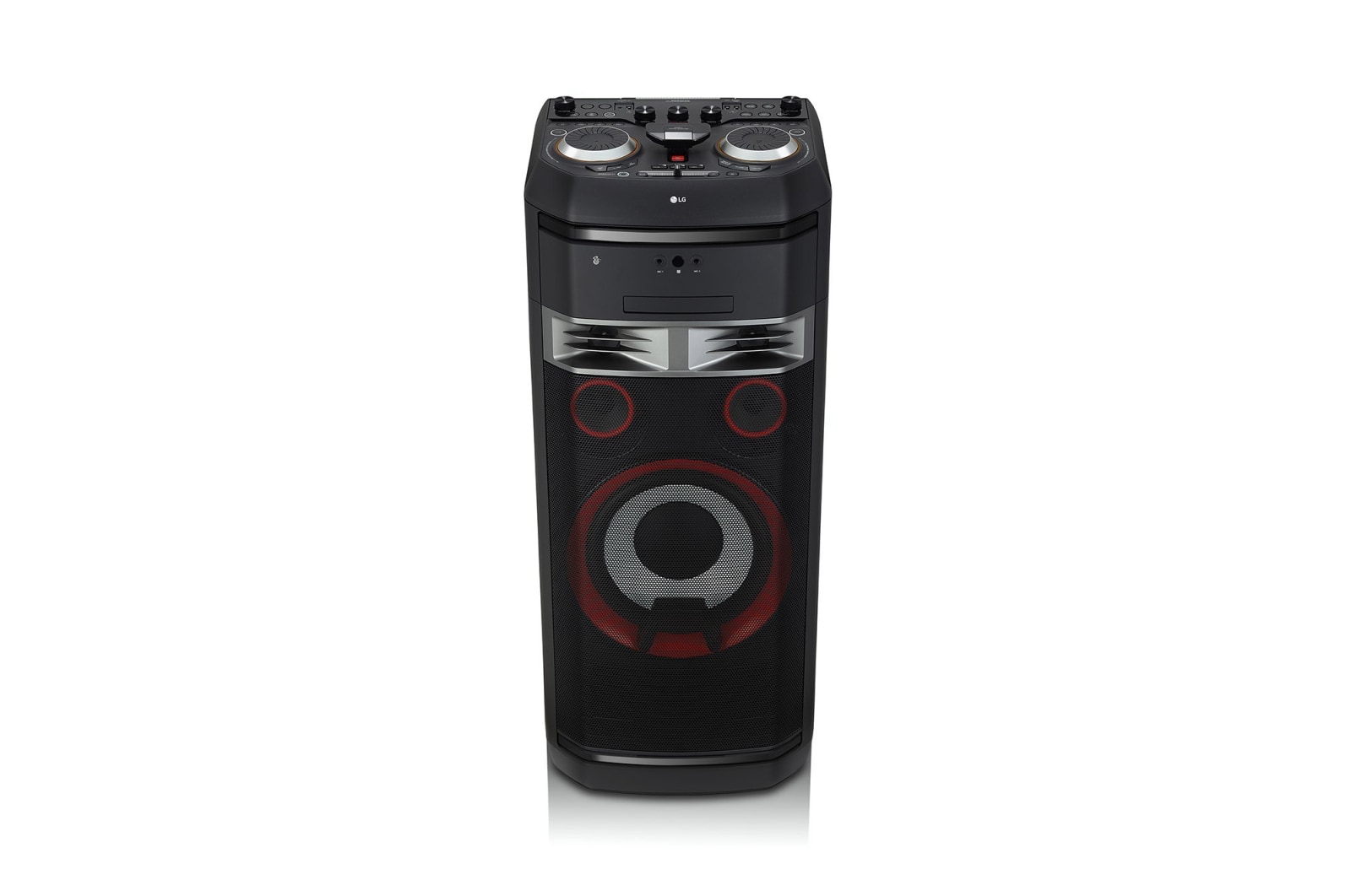 LG Coluna LG XBOOM OL100, 2000W, Meridian, DJ, Karaoke, Sound Sync, Bluetooth, USB, ligação ótica, MIC, CD, FM, OL100