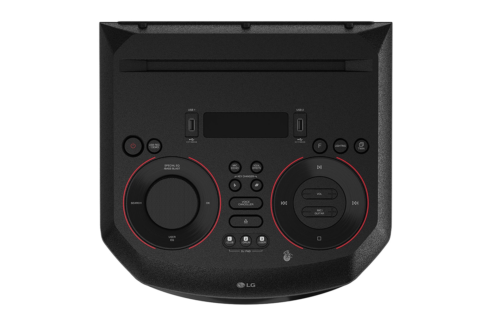 LG Coluna LG XBOOM ON7, 500W, DJ, Karaoke, Sound Sync, Bluetooth, USB, ligação ótica, MIC, CD, FM, ON7