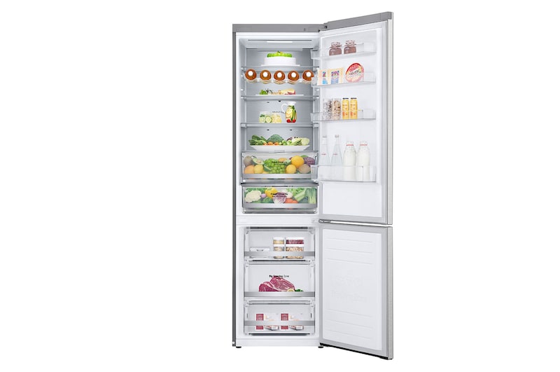 LG Frigorífico Combinado | 384 L | Etiqueta energética B | 2,03 m | DoorCooLing+™ | FRESHConverter™ | FRESHBaLancer™ | Wi-Fi, GBB72MBUBN