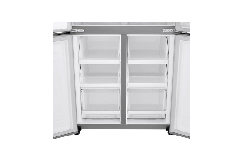 LG Frigorífico Americano de 4 portas | 506 L | Etiqueta energética E | UVnano™ | DoorCooLing+™ | Dispensador sem canaLização, GML844PZAE