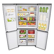 LG Frigorífico Americano de 4 portas | 506 L | Etiqueta energética E | UVnano™ | DoorCooLing+™ | Dispensador sem canaLização, GML844PZAE