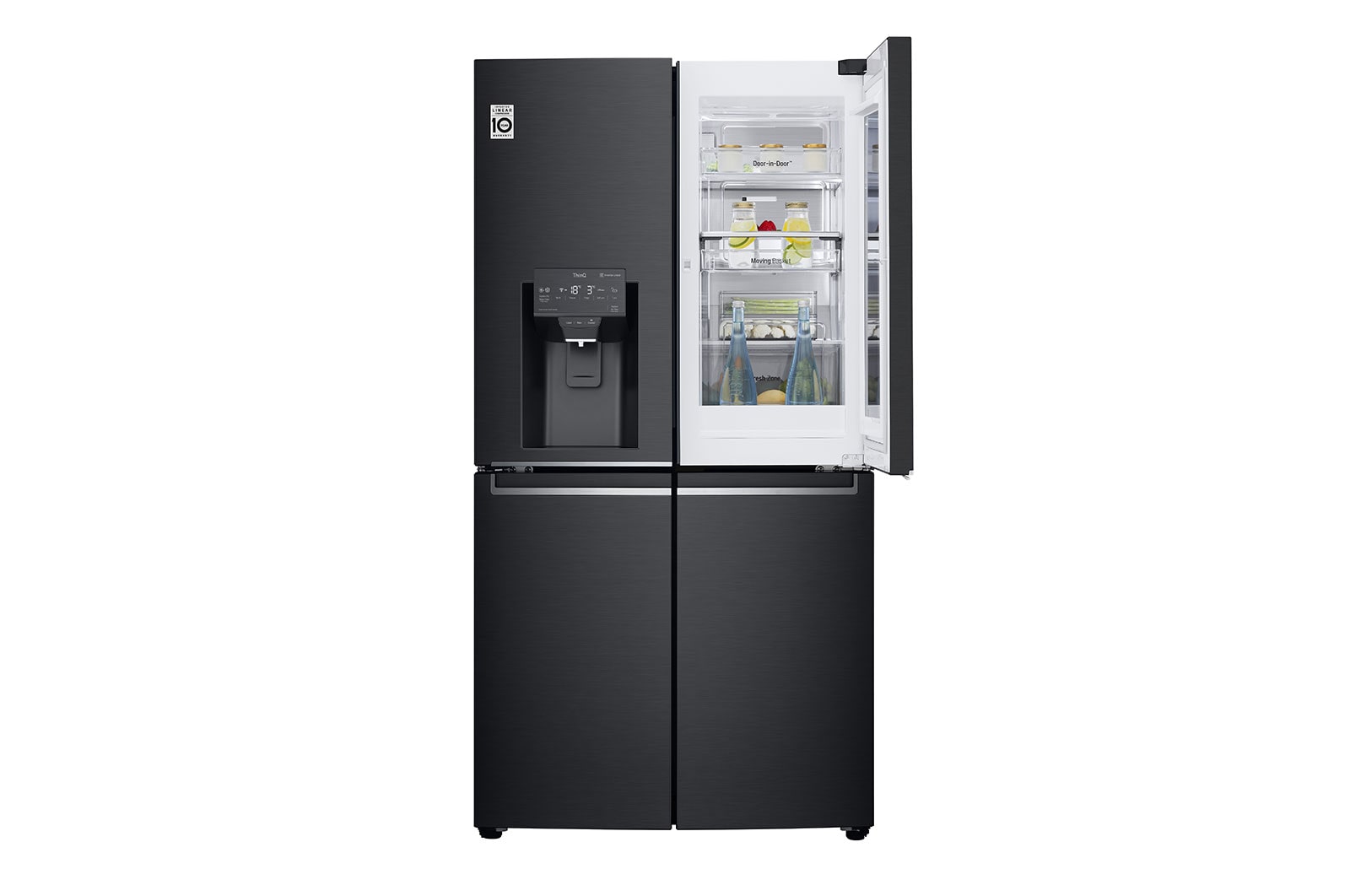 LG Frigorífico Americano de 4 portas | 638 L | Etiqueta energética F | InstaView™ | Door-in-Door™ | UVnano™ | DoorCooLing™, GMX945MC9F