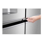 LG Frigorífico Americano LG GSJ961NSVZ, 625 litros, eficiência energética F, Door in Door™, Pure N Fresh™, Door Cooling+™, dispensador sem canalização, Noble Steel, GSJ961NSVZ