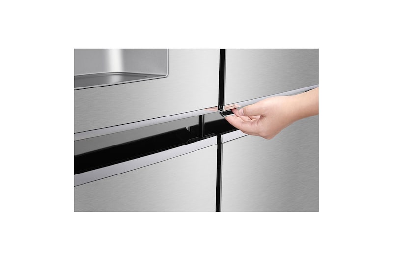 LG Frigorífico Americano LG GSJ961NSVZ, 625 litros, eficiência energética F, Door in Door™, Pure N Fresh™, Door Cooling+™, dispensador sem canalização, Noble Steel, GSJ961NSVZ