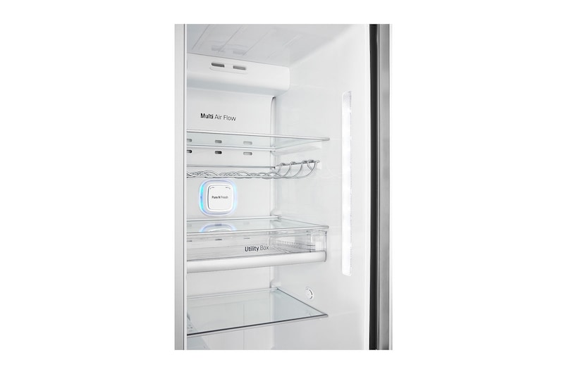 LG Frigorífico Americano LG GSJ961NSVZ, 625 litros, eficiência energética F, Door in Door™, Pure N Fresh™, Door Cooling+™, dispensador sem canalização, Noble Steel, GSJ961NSVZ