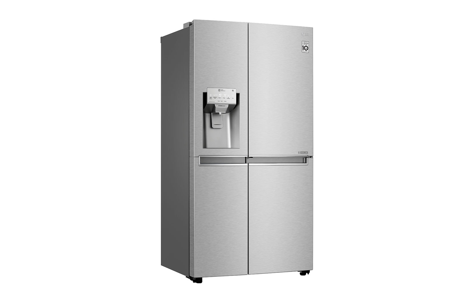 LG Frigorífico Americano LG GSJ961NSVZ, 625 litros, eficiência energética F, Door in Door™, Pure N Fresh™, Door Cooling+™, dispensador sem canalização, Noble Steel, GSJ961NSVZ