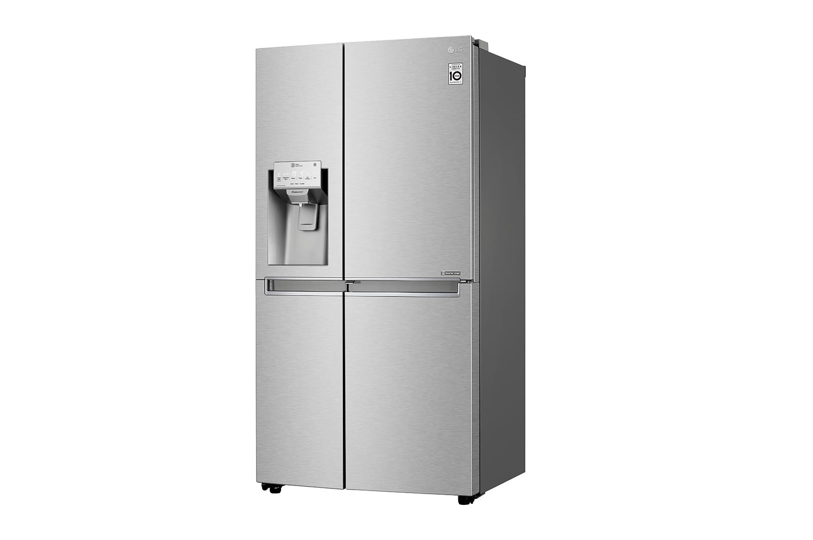LG Frigorífico Americano LG GSJ961NSVZ, 625 litros, eficiência energética F, Door in Door™, Pure N Fresh™, Door Cooling+™, dispensador sem canalização, Noble Steel, GSJ961NSVZ