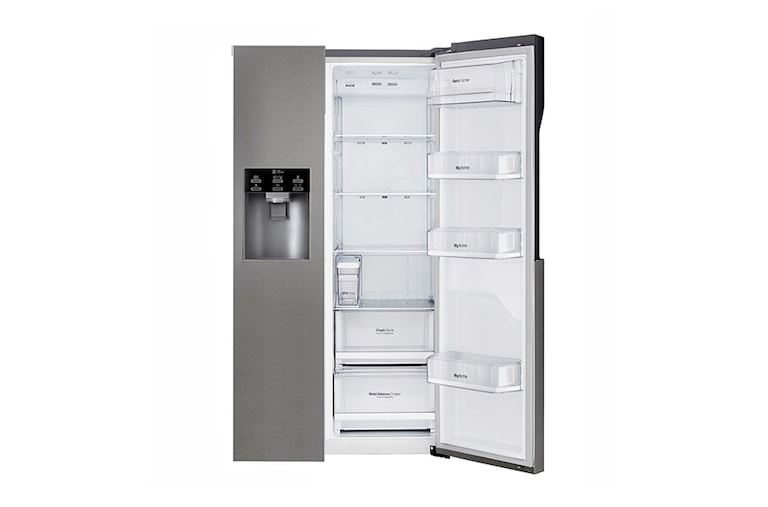 LG Frigorífico Americano LG GSL361ICEZ, 606 litros, eficiência energética F, dispensador sem canalização, Dark Graphite, GSL361ICEZ