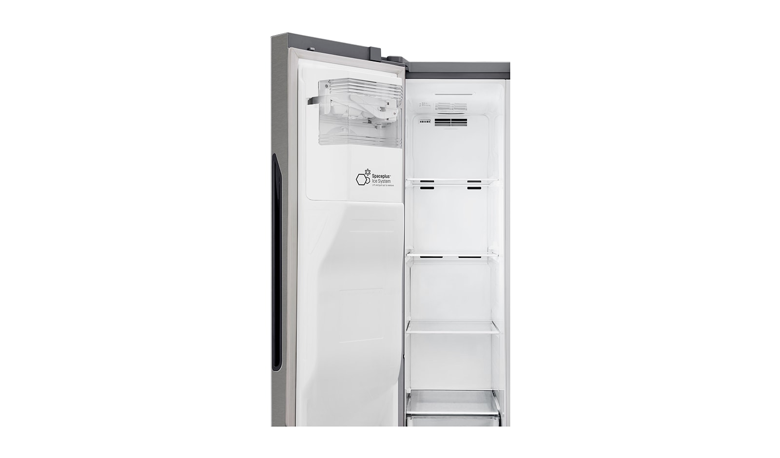 LG Frigorífico Americano LG GSL361ICEZ, 606 litros, eficiência energética F, dispensador sem canalização, Dark Graphite, GSL361ICEZ