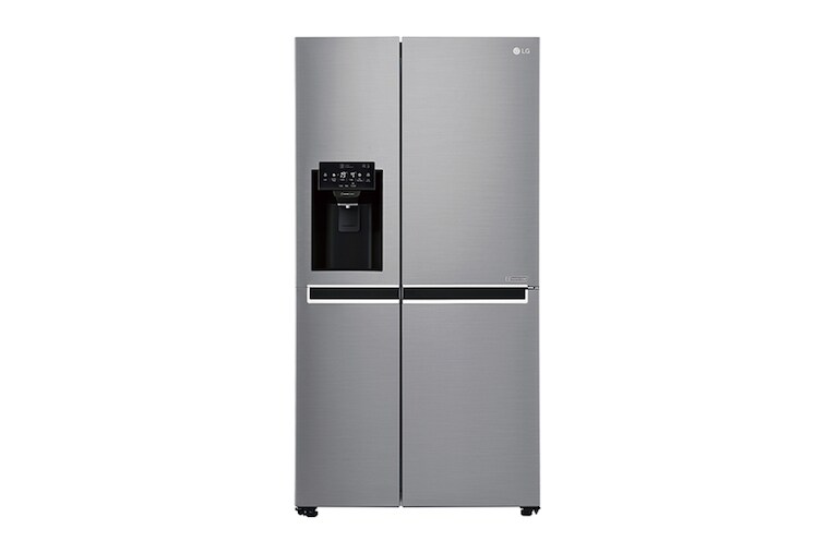 LG Frigorífico Americano LG, GSL761PZUZ, 625 litros, eficiência energética F, dispensador sem canalização, Shiny Steel, GSL761PZUZ