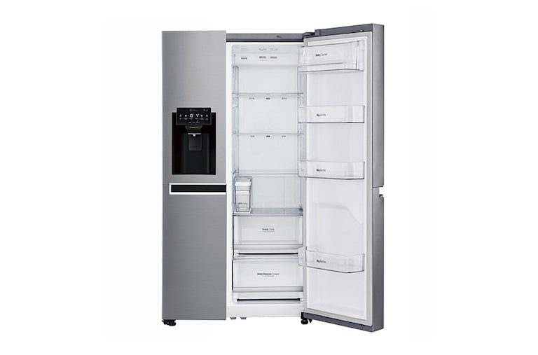 LG Frigorífico Americano LG, GSL761PZUZ, 625 litros, eficiência energética F, dispensador sem canalização, Shiny Steel, GSL761PZUZ