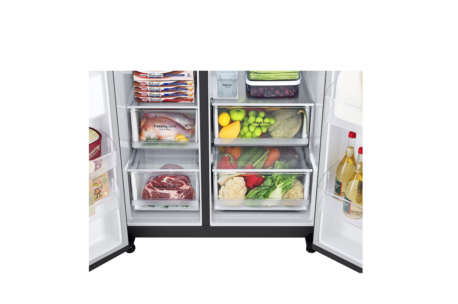 LG Frigorífico Americano | 635 L | Etiqueta energética E | DoorCooLing+™ | Dispensador sem canaLização, GSLV71MCTD