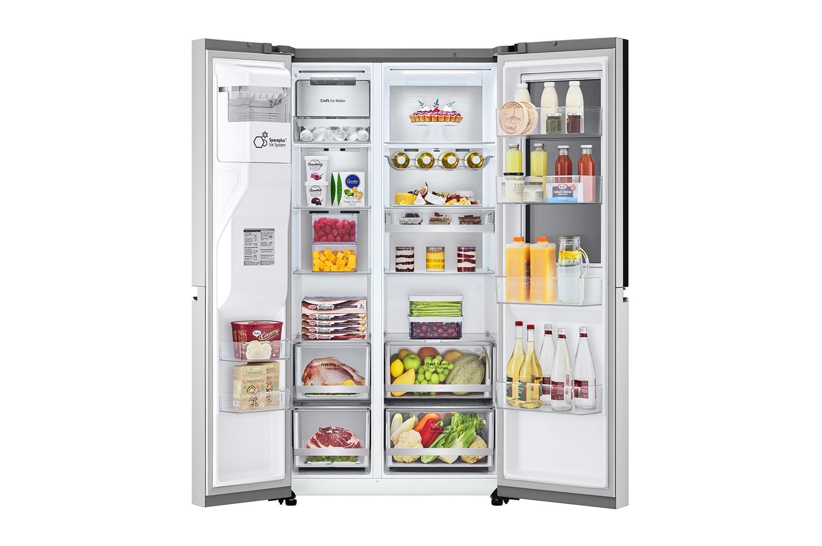 LG Frigorífico Americano | 635 L | Etiqueta energética E | InstaView™ | Door-in-Door™ | DoorCooLing+™ | Craft Ice™ | UVnano™, GSXV90BSDE