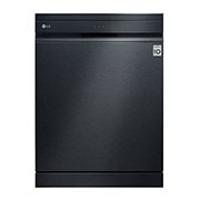 LG Máquina de lavar loiça LG DF425HMS, QuadWash™, 3 cestos reguláveis, eficiência energética D, TrueSteam™, abertura de porta automática, preto mate, DF425HMS