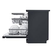 LG Máquina de lavar loiça LG DF425HMS, QuadWash™, 3 cestos reguláveis, eficiência energética D, TrueSteam™, abertura de porta automática, preto mate, DF425HMS