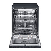 LG Máquina de lavar loiça LG DF425HMS, QuadWash™, 3 cestos reguláveis, eficiência energética D, TrueSteam™, abertura de porta automática, preto mate, DF425HMS