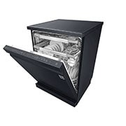 LG Máquina de lavar loiça LG DF425HMS, QuadWash™, 3 cestos reguláveis, eficiência energética D, TrueSteam™, abertura de porta automática, preto mate, DF425HMS