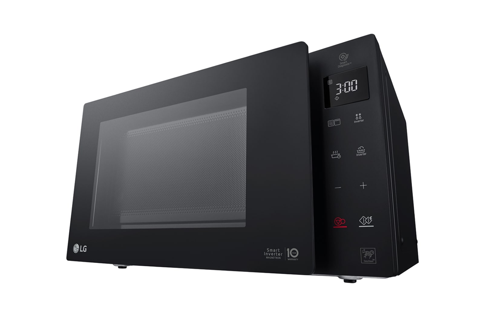 LG Micro-ondas com grill LG NeoChef™ MH6336GIB, 23 litros, 1000 W, Smart Inverter, EasyClean™, preto, MH6336GIB