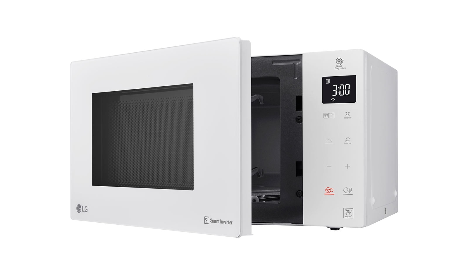 LG Micro-ondas com grill LG NeoChef™ MH6535GDH, 25 litros, 1000 W, Smart Inverter, EasyClean™, branco, MH6535GDH