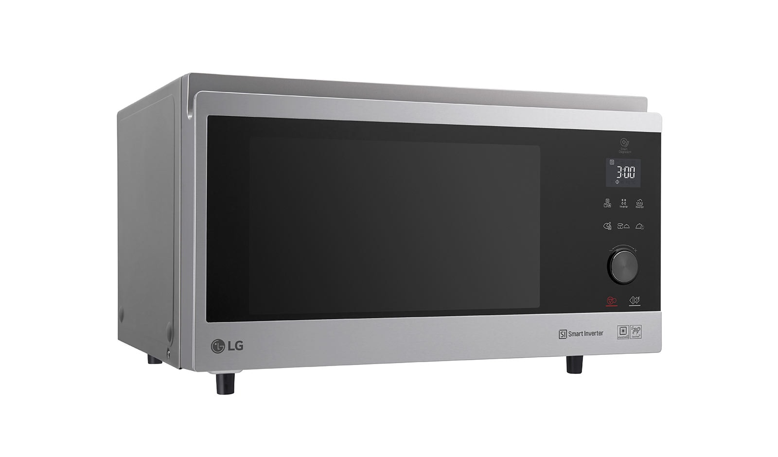 LG Micro-ondas de convecção LG NeoChef™ MJ3965ACS, 39 litros, 1100 W, Smart Inverter, EasyClean™, inox, MJ3965ACS