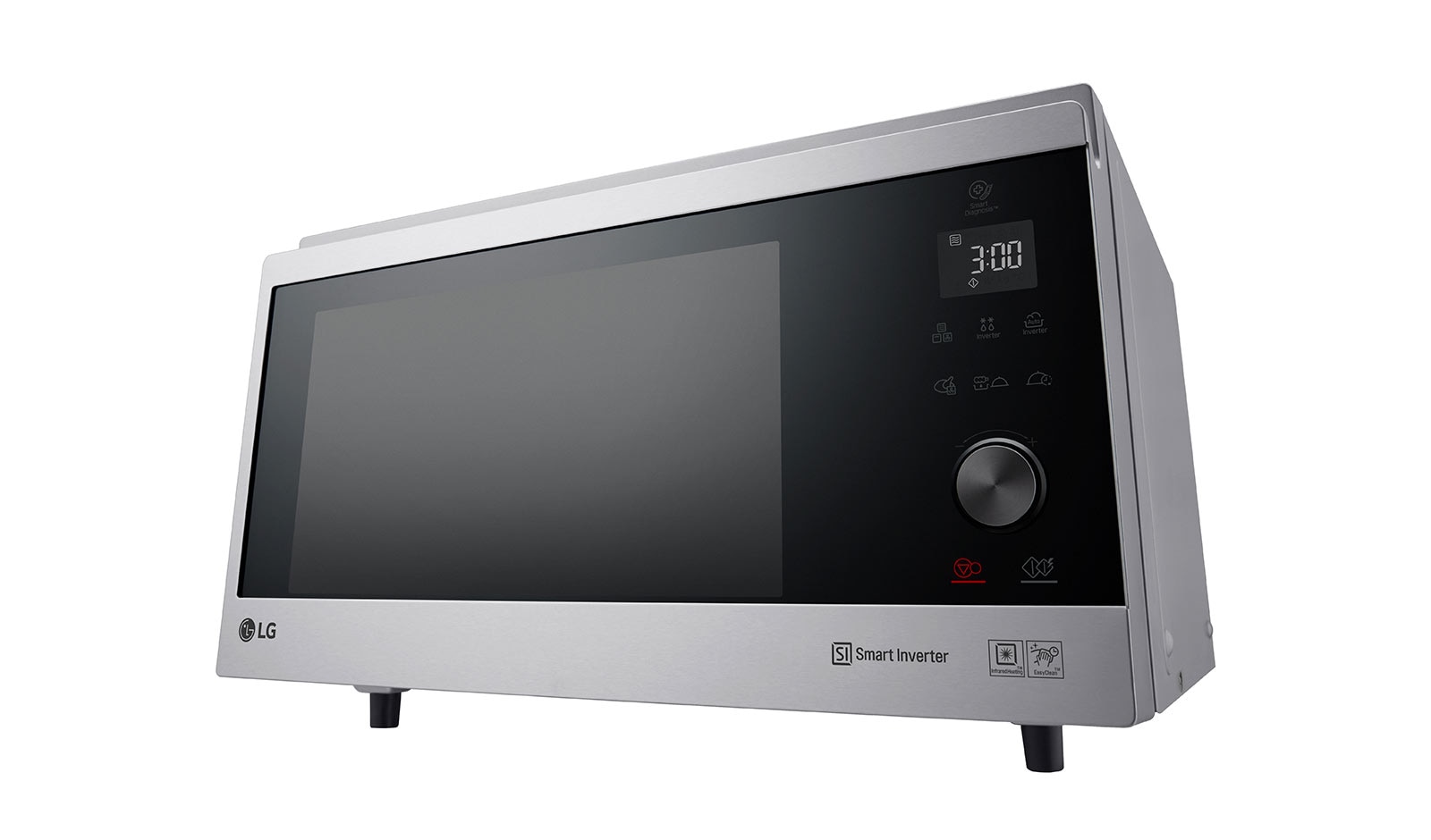 LG Micro-ondas de convecção LG NeoChef™ MJ3965ACS, 39 litros, 1100 W, Smart Inverter, EasyClean™, inox, MJ3965ACS