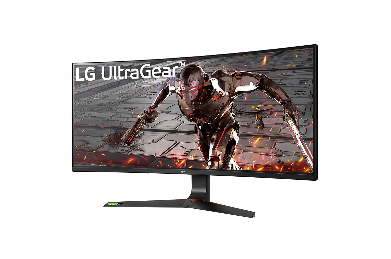 LG Monitor de jogo curvo IPS Full HD UltraGear™ de 34” com NVIDIA® compatível com G-SYNC®, 34GN73A-B