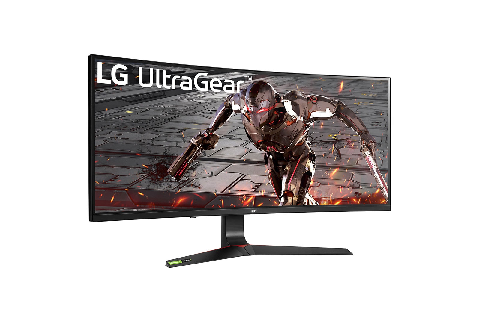 LG Monitor de jogo curvo IPS Full HD UltraGear™ de 34” com NVIDIA® compatível com G-SYNC®, 34GN73A-B