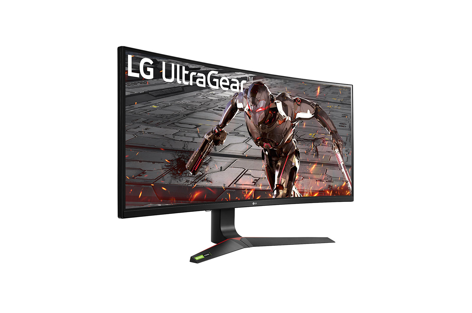 LG Monitor de jogo curvo IPS Full HD UltraGear™ de 34” com NVIDIA® compatível com G-SYNC®, 34GN73A-B