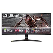 LG Monitor de jogo curvo IPS Full HD UltraGear™ de 34” com NVIDIA® compatível com G-SYNC®, 34GN73A-B