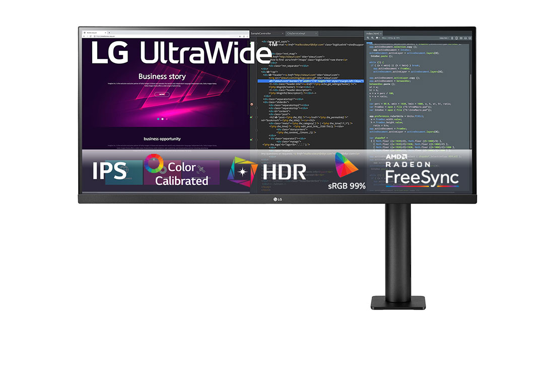 Monitor Ergo LG UltraWide™ QHD IPS HDR - 34WN780-B | LG PT