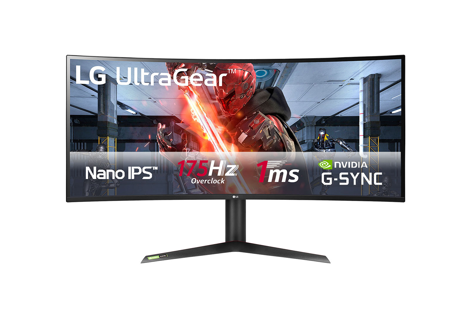 LG Monitor Gaming UltraGear™ curvo de 37,5" com Refresh Rate de 1ms, 38GL950G-B