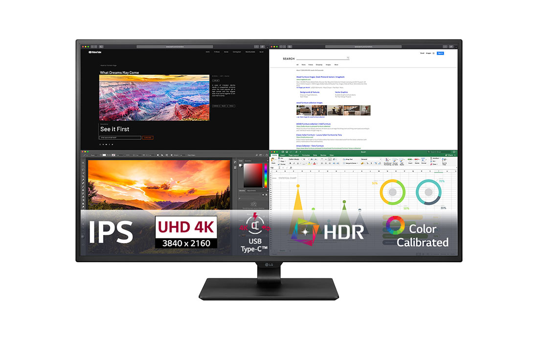 Monitor IPS UHD 4K de 42,5 polegadas - 43UN700-B | LG PT