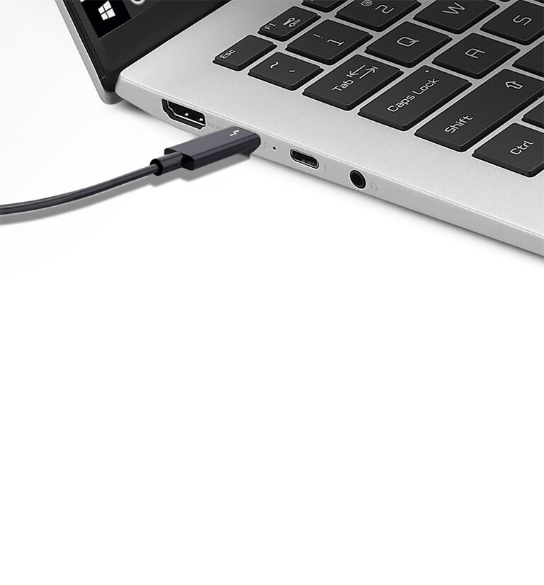 Thunderbolt™ 4 a oferecer Transferência, Carga e Exibição de uma só vez