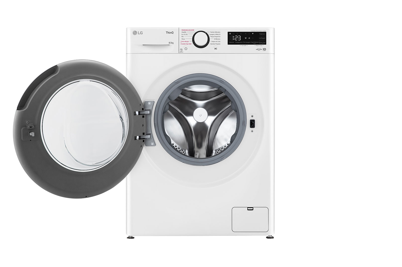 LG Máquina de lavar roupa slim LG F2WV3058S6W, 8,5 kg, eficiência energética A, 1200 r.p.m., AI DD™, Steam™, branco, F2WV3058S6W