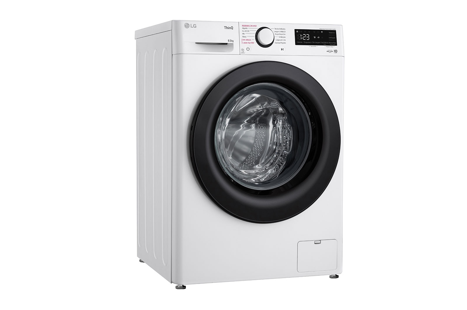 LG Máquina de lavar roupa slim LG F2WV3058S6W, 8,5 kg, eficiência energética A, 1200 r.p.m., AI DD™, Steam™, branco, F2WV3058S6W