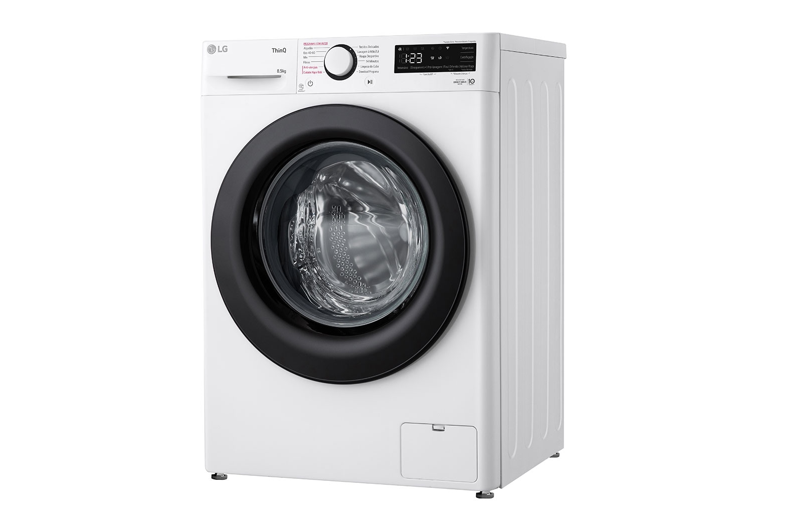 LG Máquina de lavar roupa slim LG F2WV3058S6W, 8,5 kg, eficiência energética A, 1200 r.p.m., AI DD™, Steam™, branco, F2WV3058S6W