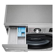 LG Máquina de lavar roupa slim LG F2WV5S85S2S, 8,5 kg, eficiência energética C, 1200 r.p.m., AI DD™, Steam™, TurboWash™, inox, F2WV5S85S2S