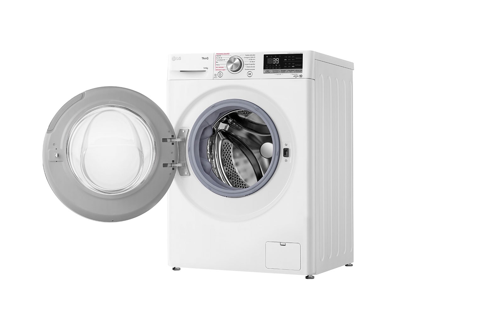 LG Máquina de lavar e secar roupa LG F4DV7009S1W, 9/6 kg, eficiência energética A/E, 1400 r.p.m., AI DD™, Steam™, TurboWash360™, EcoHybrid™, branco, F4DV7009S1W