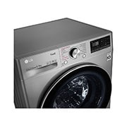 LG Máquina de lavar e secar roupa LG F4DV7009S2S, 9/6 kg, eficiência energética A/E, 1400 r.p.m., AI DD™, Steam™, TurboWash360™, EcoHybrid™, inox, F4DV7009S2S