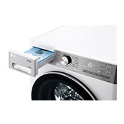 LG Máquina de lavar e secar roupa LG F4DV9512P2W, 12/8 kg, eficiência energética A/E, 1400 r.p.m., AI DD™, Steam+™, TurboWash360™, ezDispense™, EcoHybrid™, branco, F4DV9512P2W